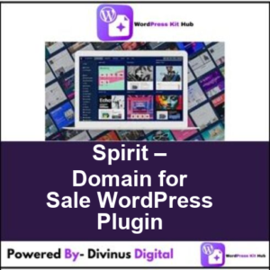 Spirit – Domain for Sale WordPress Plugin