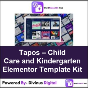 Tapos – Child Care and Kindergarten Elementor Template Kit