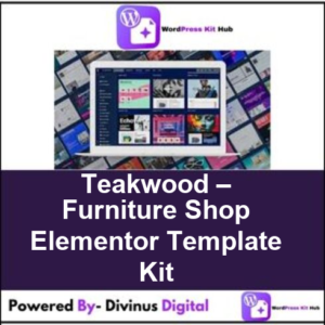 Teakwood – Furniture Shop Elementor Template Kit