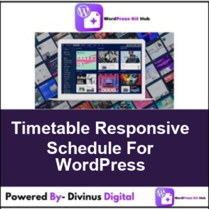 Timetable Responsive Schedule For WordPress