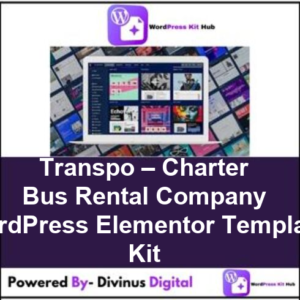 Transpo – Charter Bus Rental Company WordPress Elementor Template Kit