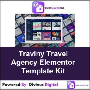 Traviny  Travel Agency Elementor Template Kit