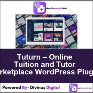 Tuturn – Online Tuition and Tutor Marketplace WordPress Plugin