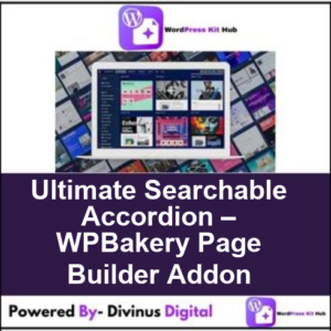 Ultimate Searchable Accordion – WPBakery Page Builder Addon