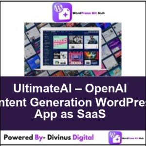 UltimateAI – OpenAI Content Generation WordPress App as SaaS