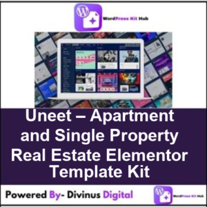 Uneet – Apartment and Single Property Real Estate Elementor Template Kit