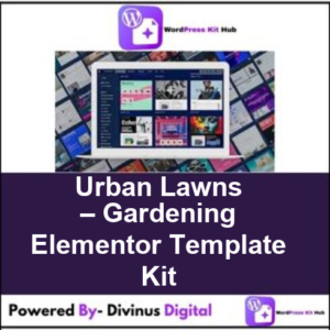 Urban Lawns – Gardening Elementor Template Kit