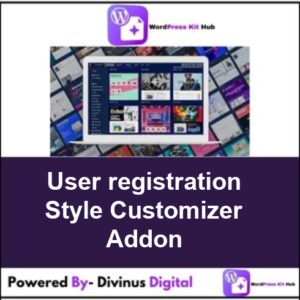 User registration Style Customizer Addon