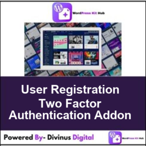 User Registration Two Factor Authentication Addon