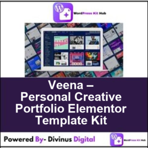 Veena – Personal Creative Portfolio Elementor Template Kit