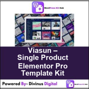 Viasun – Single Product Elementor Pro Template Kit