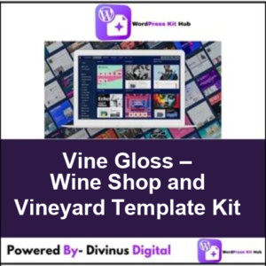 Vine Gloss – Wine Shop and Vineyard Template Kit