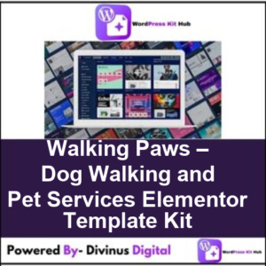 Walking Paws – Dog Walking and Pet Services Elementor Template Kit