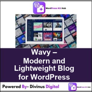 Wavy – Modern and Lightweight Blog for WordPress