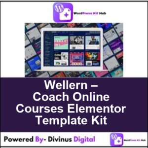 Wellern – Coach Online Courses Elementor Template Kit
