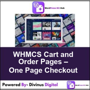 WHMCS Cart and Order Pages – One Page Checkout