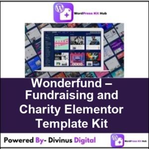 Wonderfund – Fundraising and Charity Elementor Template Kit