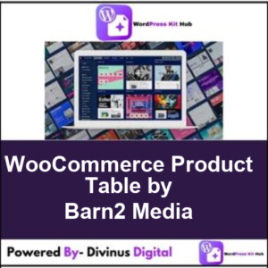 WooCommerce Product Table by Barn2 Media