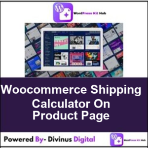 Woocommerce Shipping Calculator On Product Page