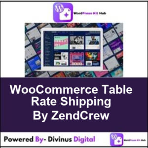 WooCommerce Table Rate Shipping By ZendCrew
