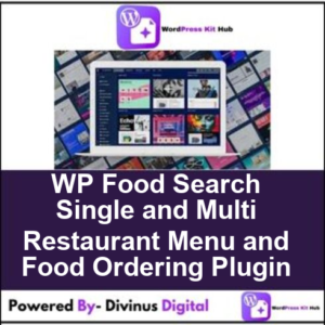 WP Food Search  Single and Multi Restaurant Menu and Food Ordering Plugin