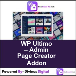 WP Ultimo – Admin Page Creator Addon