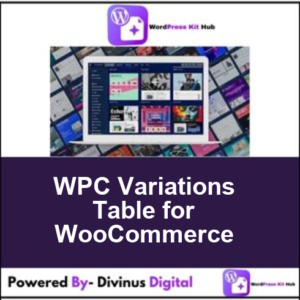 WPC Variations Table for WooCommerce