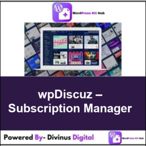 wpDiscuz – Subscription Manager