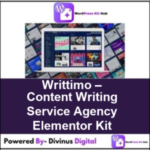 Writtimo – Content Writing Service Agency Elementor Kit