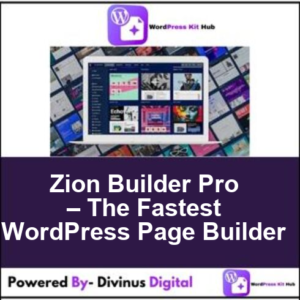 Zion Builder Pro – The Fastest WordPress Page Builder