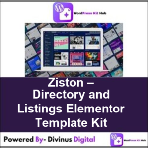 Ziston – Directory and Listings Elementor Template Kit