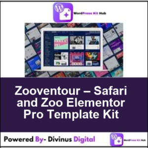 Zooventour – Safari and Zoo Elementor Pro Template Kit