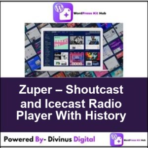 Zuper – Shoutcast and Icecast Radio Player With History