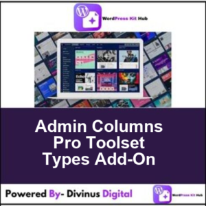 Admin Columns Pro Toolset Types Add-On