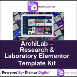 ArchiLab – Research & Laboratory Elementor Template Kit