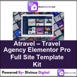 Atravel – Travel Agency Elementor Pro Full Site Template Kit