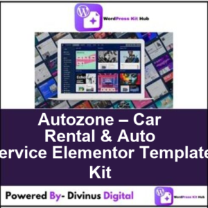 Autozone – Car Rental & Auto Service Elementor Template Kit