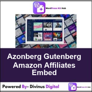 Azonberg Gutenberg Amazon Affiliates Embed