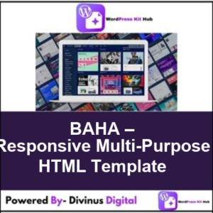 BAHA – Responsive Multi-Purpose HTML Template