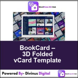 BookCard – 3D Folded vCard Template