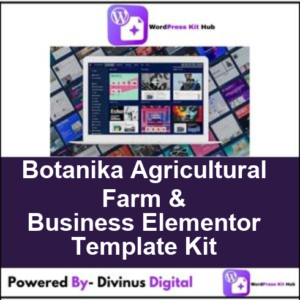 Botanika Agricultural Farm & Business Elementor Template Kit