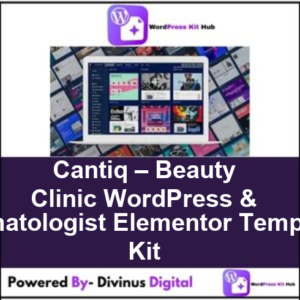 Cantiq – Beauty Clinic WordPress & Dermatologist Elementor Template Kit