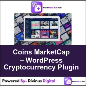 Coins MarketCap – WordPress Cryptocurrency Plugin