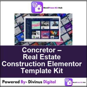 Concretor – Real Estate Construction Elementor Template Kit