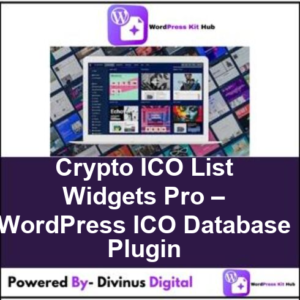 Crypto ICO List Widgets Pro – WordPress ICO Database Plugin