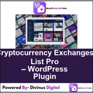 Cryptocurrency Exchanges List Pro – WordPress Plugin
