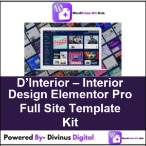 D’Interior – Interior Design Elementor Pro Full Site Template Kit