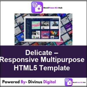 Delicate – Responsive Multipurpose HTML5 Template