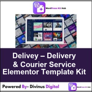 Delivey – Delivery & Courier Service Elementor Template Kit