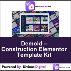 Demold – Construction Elementor Template Kit